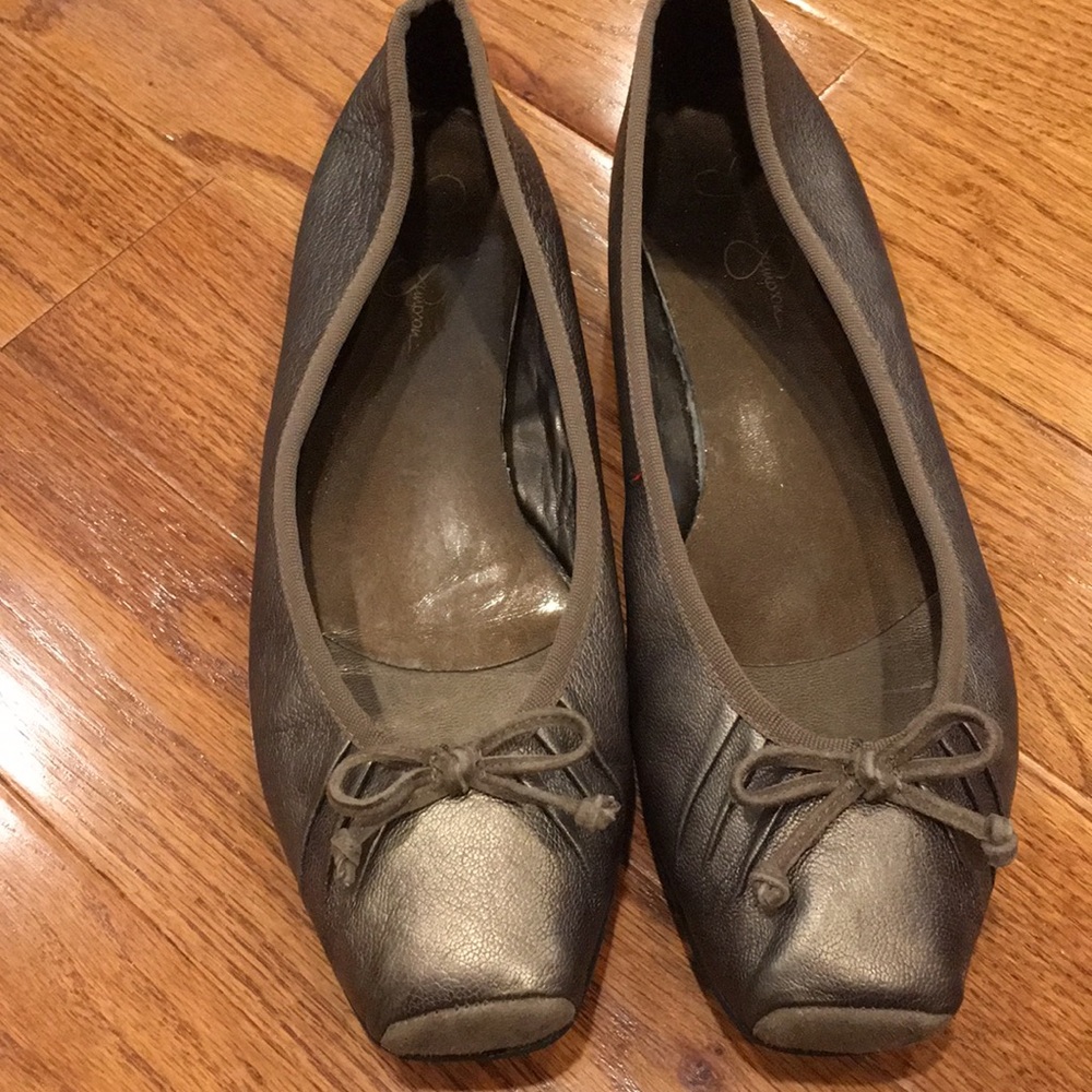 Jessica Simpson Bronze Ballet Flats!